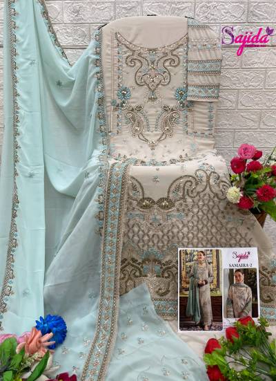 SAMAIRA VOL-02 BY SAJIDA DESIGNER GEORGETTE SALWAR SUIT WHOLESALER IN INDIA